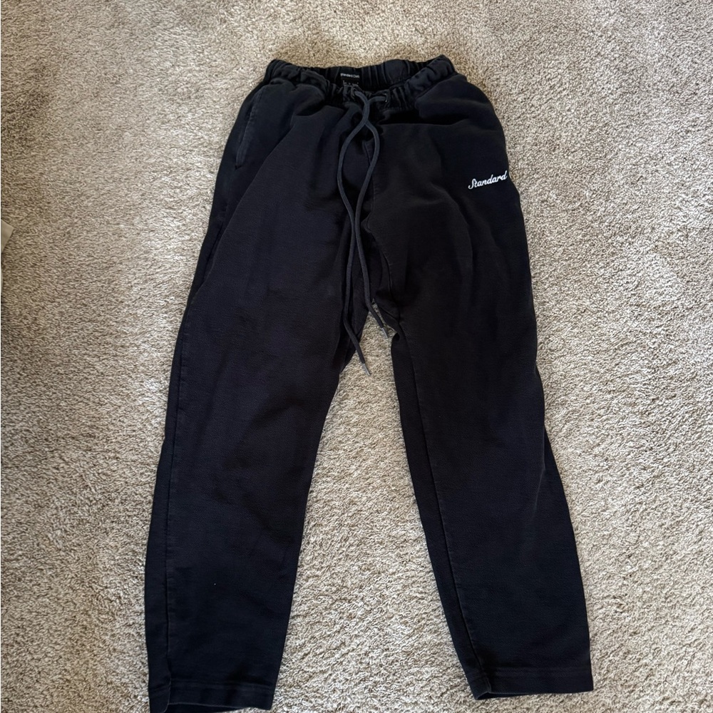 Standard cloth joggers men’s size small Black Sweatpants with Drawstring